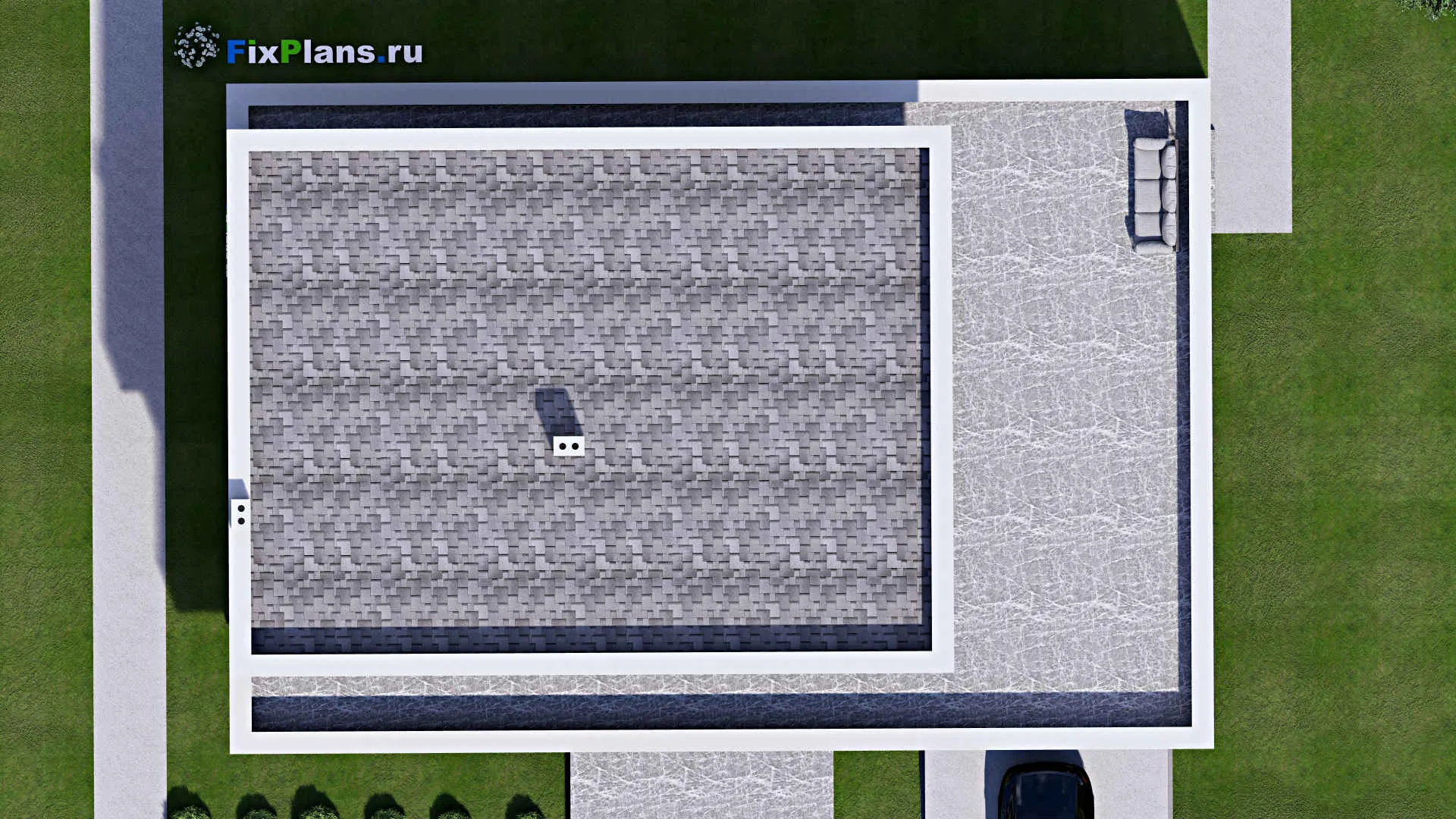 F-16289 - Проект двухэтажного дома 16 на 21, площадью 450 м² с 4 спальнями