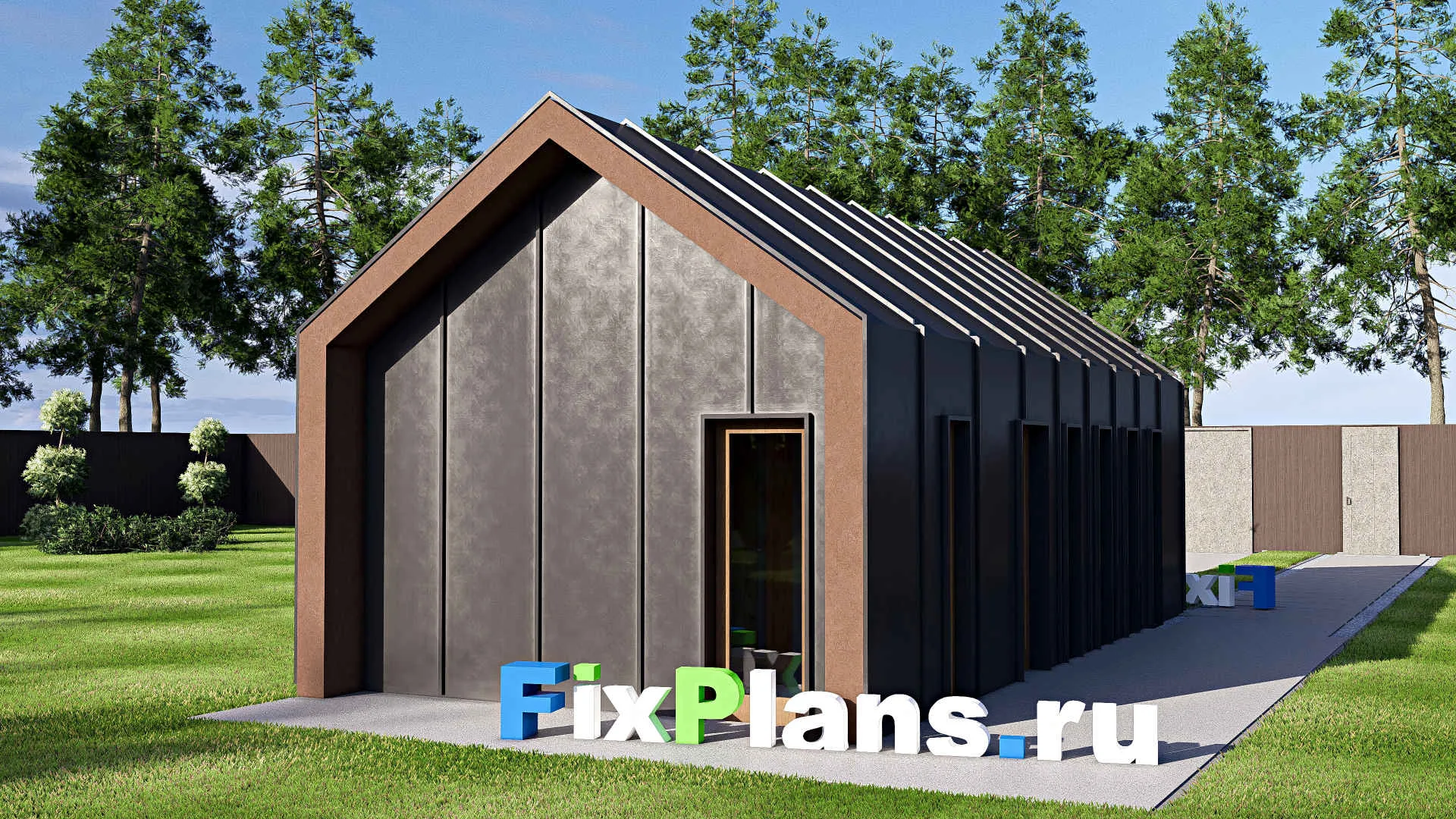 F-21050 - Проект гаража 5 на 10, площадью 40 м² на 1 машиноместо